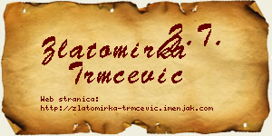 Zlatomirka Trmčević vizit kartica